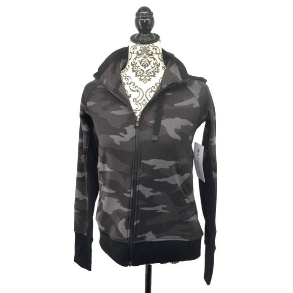 ATHLETA Women's Full Zip Triumph Camo Printed Hoodie SIZE‎ SMALL Camo NWT - Picture 7 of 12